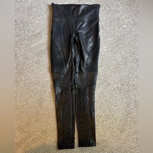 SPANX Moto Faux Leather Leggings
